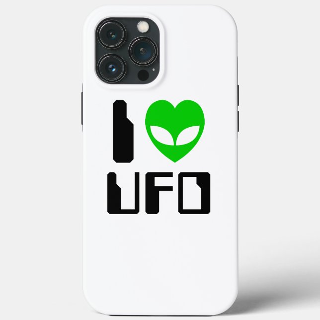 I Alien Heart UFO Case-Mate iPhone Case (Back)