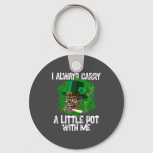 I Always Carry A Little T With Me Irish St. Patric Key Ring