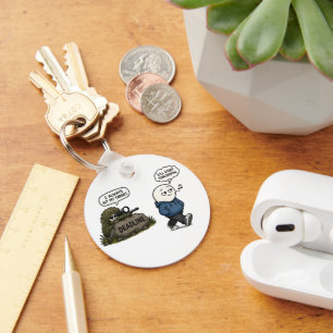 I Always Hit My Target – Funny Procrastination Key Ring