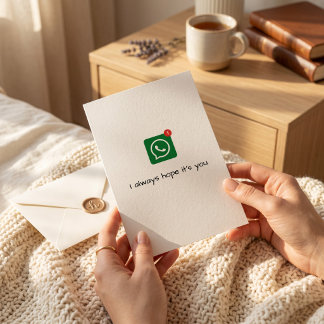 I Always Hope It’s You" WhatsApp Valentine’s Day Holiday Card