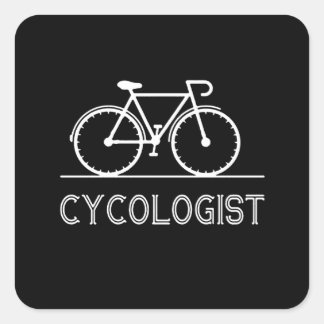 I Always Ride A Cycling On The Morning To Healthy Square Sticker