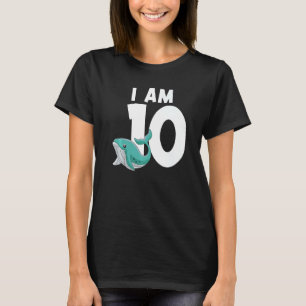 I Am 10 Whale 10 Years Old   T-Shirt
