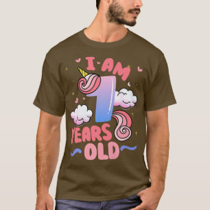 I Am 10 Years Old Unicorn Themed 7th Birthday Part T-Shirt