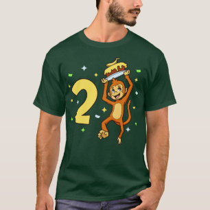 I am 2 with ape kids birthday 2 years old T-Shirt