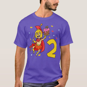 I am 2 with Spartan kids birthday 2 years old T-Shirt