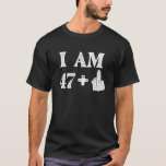 I Am 47 Plus 1 Years Old 48Th Birthday 48 Years Ol T-Shirt<br><div class="desc">This 48th Birthday Celebration design features the text I am 47   1 which is nicely incorporated into the design with a beautiful font. This makes a perfect Birthday Gift or Chr</div>