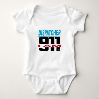 I Am 911 logo stuff for Fire, EMS, Dispatch! Baby Bodysuit