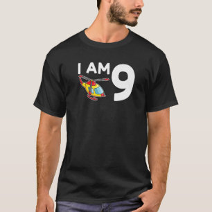 I Am 9 Plane Nineth Birthday Plane T-Shirt
