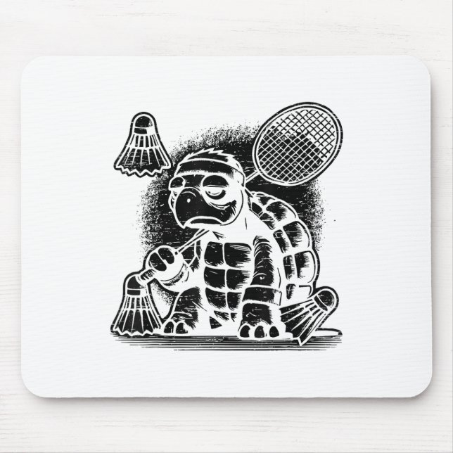 I Am A Badminton Player Racket Shuttle  Mouse Pad (Front)