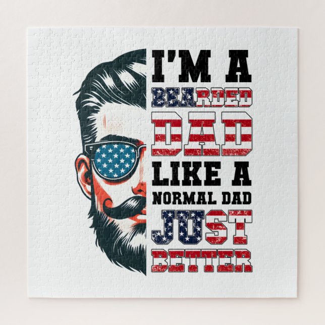 I Am A Bearded Dad Jigsaw Puzzle (Vertical)