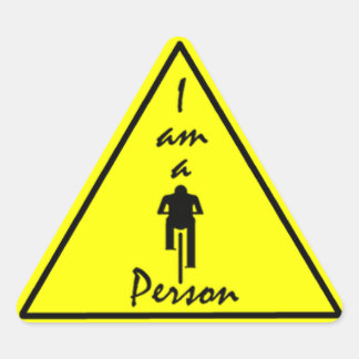I Am a Biking Person Sticker