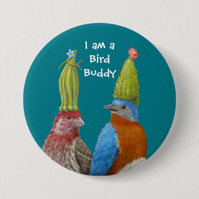 I am a Bird Buddy pin (Front)