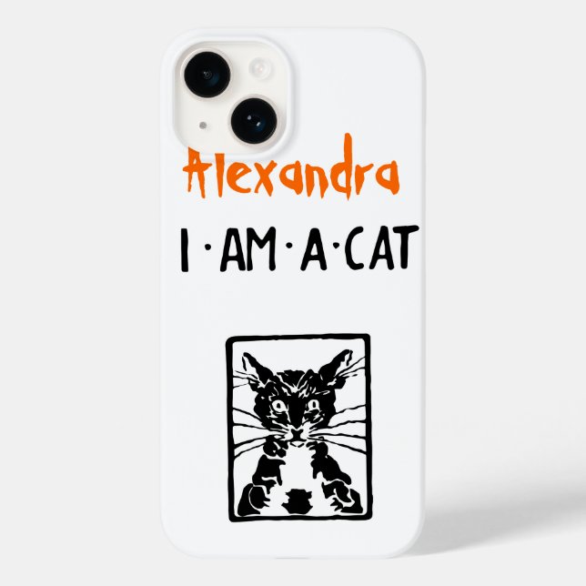 I am a Black Cat Halloween Case-Mate iPhone Case (Back)