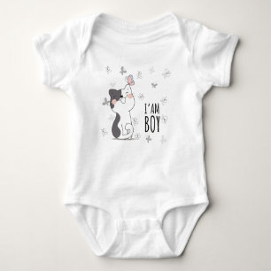 I Am A Boy Baby Bodysuit