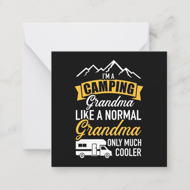 I Am A Camping Grandma Card (Front)