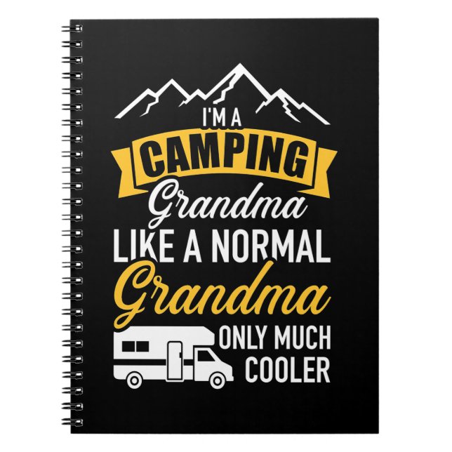 I Am A Camping Grandma Notebook (Front)