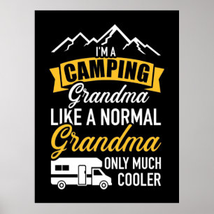I Am A Camping Grandma Poster