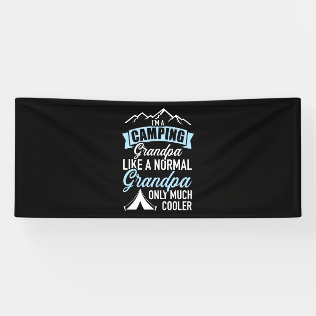 I Am A Camping Grandpa Banner (Horizontal)