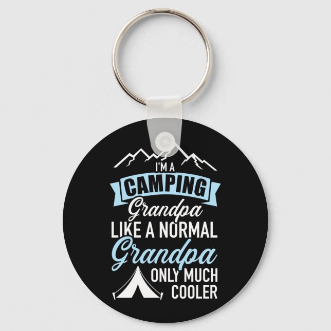 I Am A Camping Grandpa Key Ring (Front)