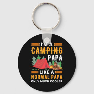 I Am A Camping Papa Key Ring