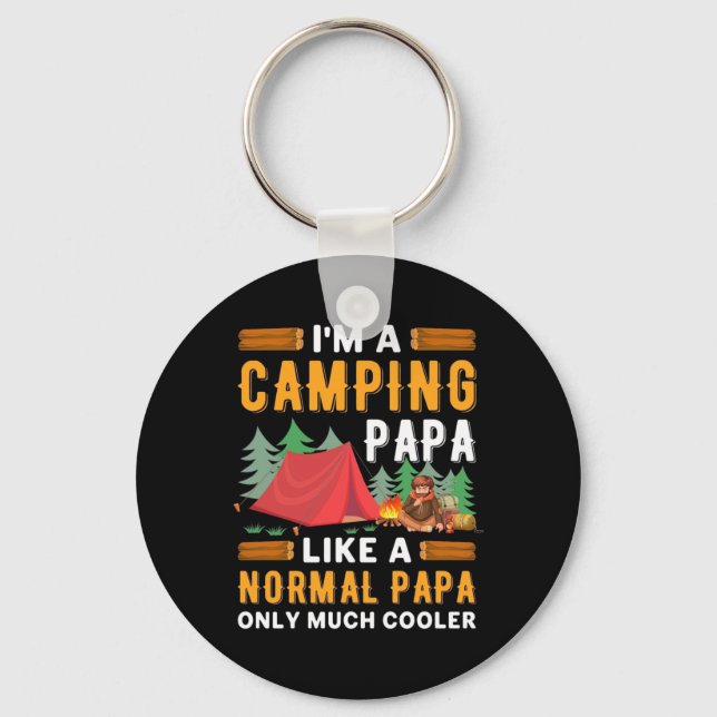 I Am A Camping Papa Key Ring (Front)