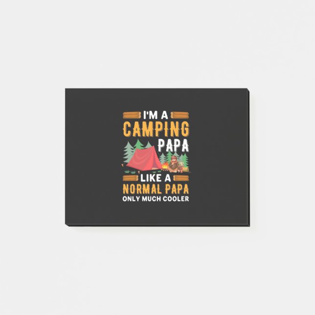 I Am A Camping Papa Post-it Notes (Front)