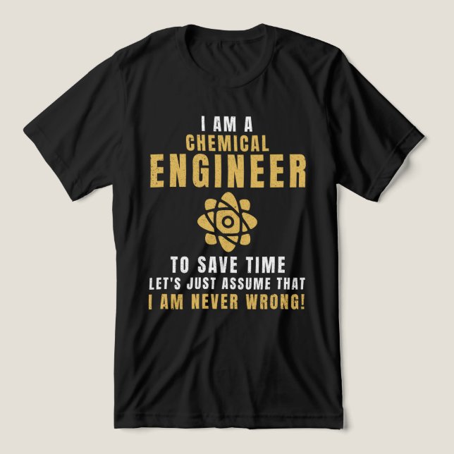 I am a chemical engineer Tri-Blend shirt (Design Front)