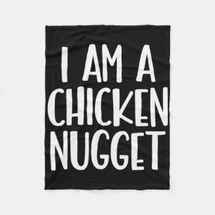 I Am A Chicken Nugget Funny Casual Food Humour Fleece Blanket