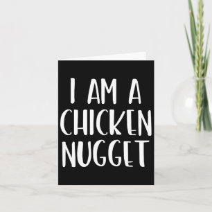 I Am A Chicken Nugget Halloween I'm Simple Costume Card