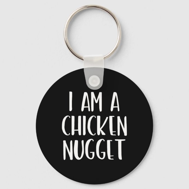 I Am A Chicken Nugget Halloween I'm Simple Costume Key Ring (Front)