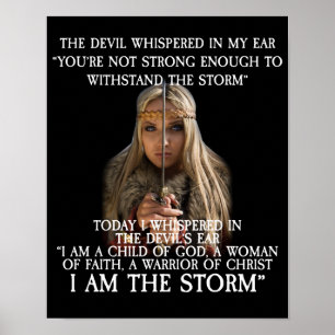 I Am A Child Of God A Woman Of Faith Poster