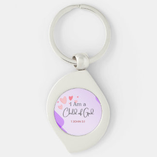I Am a Child of God Bible Verse Keychain