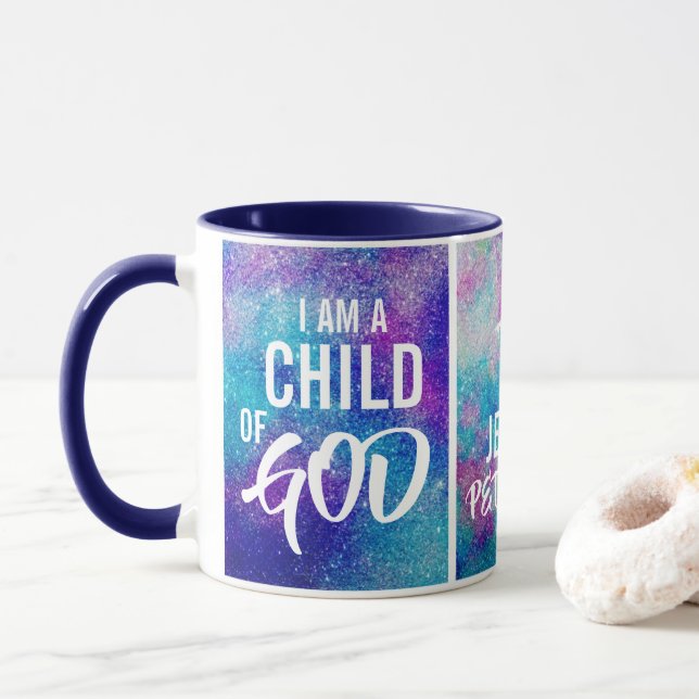 I Am A Child Of God Coffee/Tea Cup (With Donut)
