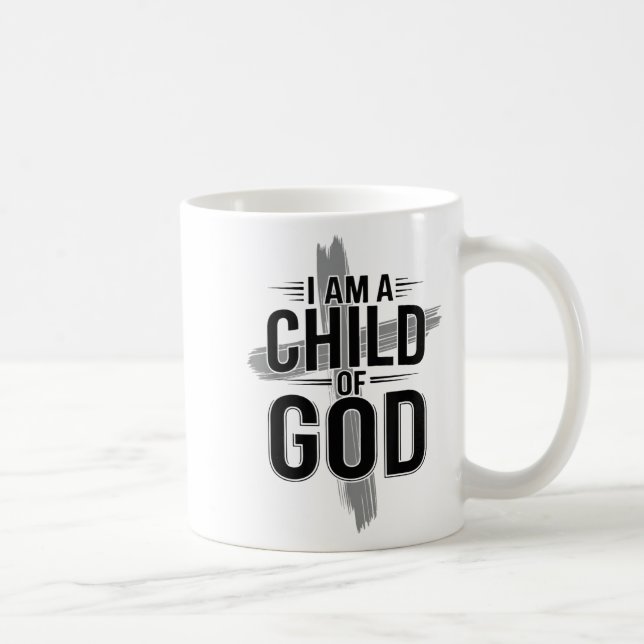 I Am A Child Of God Cute Christian Teen Girl Women Coffee Mug (Right)