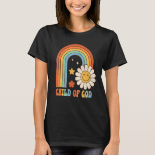 I am a Child of God Groovy Rainbow Flower John 112 T-Shirt