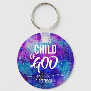 "I AM A CHILD OF GOD" Keychain