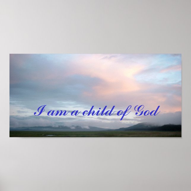 I am a child of God poster (Front)