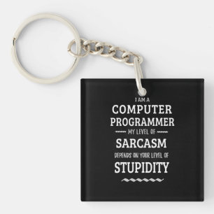 I Am A Computer Programmer Key Ring