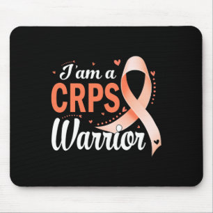 I Am A Crps Warrior Rsd Awareness Orange Ribbon Mouse Pad