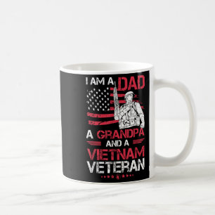 I Am A Dad A Grandpa And A Vietnam Veteran Cool Qu Coffee Mug