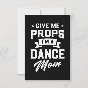 I Am A Dance Mum RSVP Card