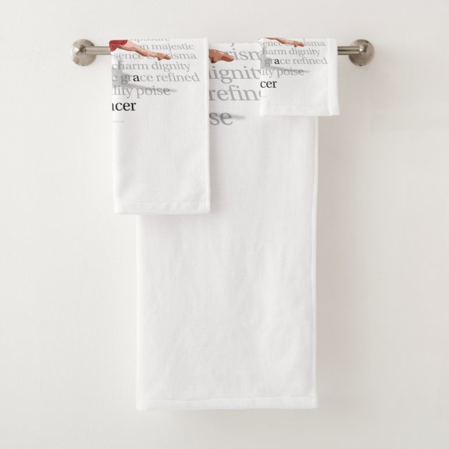 I Am A Dancer Bath Towel Set (Insitu)