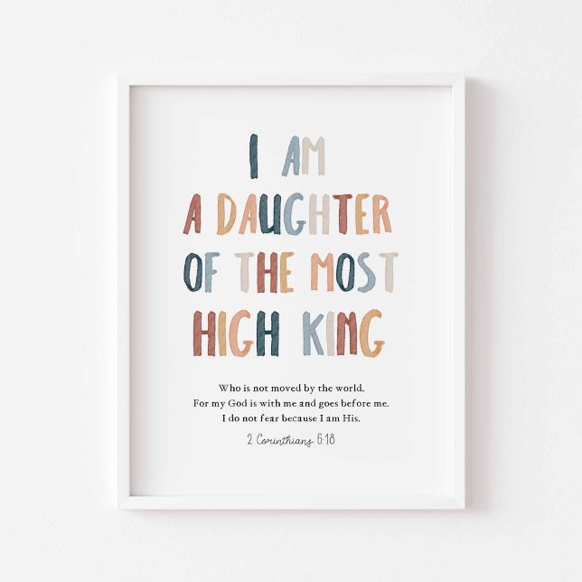 I am a daughter of the most high king poster (Creator Uploaded)