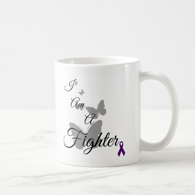 I Am A Fighter Fibromyalgia Cup (Right)