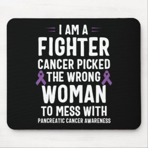 I Am A Fighter Pancreatic Cancer Awareness Mouse Pad