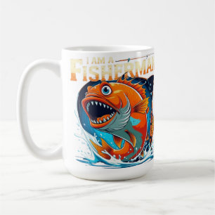 I Am a Fisherman – Bold & Funny Big Fish Design Coffee Mug