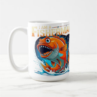 I Am a Fisherman – Bold & Funny Big Fish Design Coffee Mug