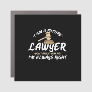 I Am A Future Lawyer Car Magnet