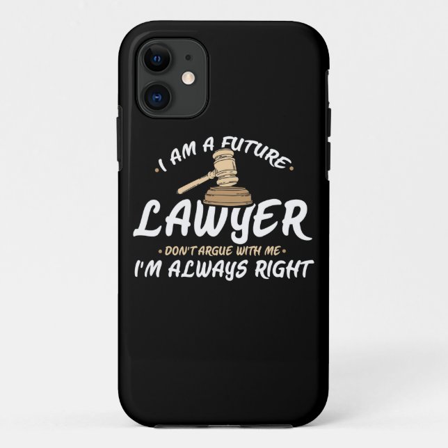 I Am A Future Lawyer Case-Mate iPhone Case (Back)