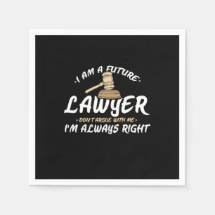I Am A Future Lawyer Napkin